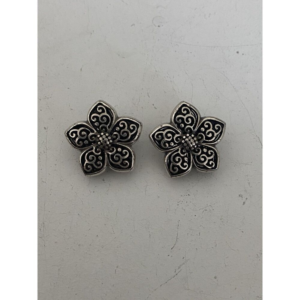 Brighton Floral Clip On Earrings